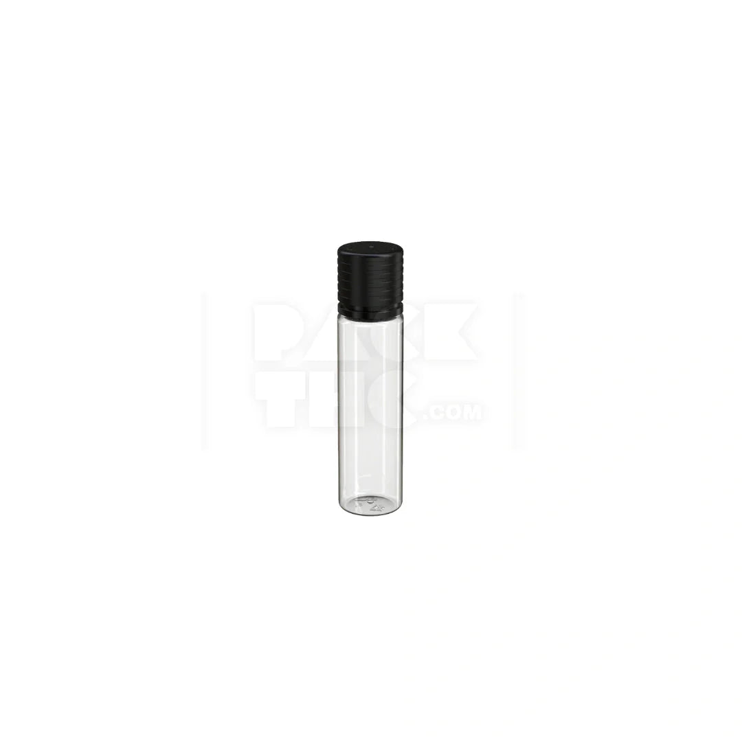 20ml spiral cr bottle clear natural black cap 1000 count