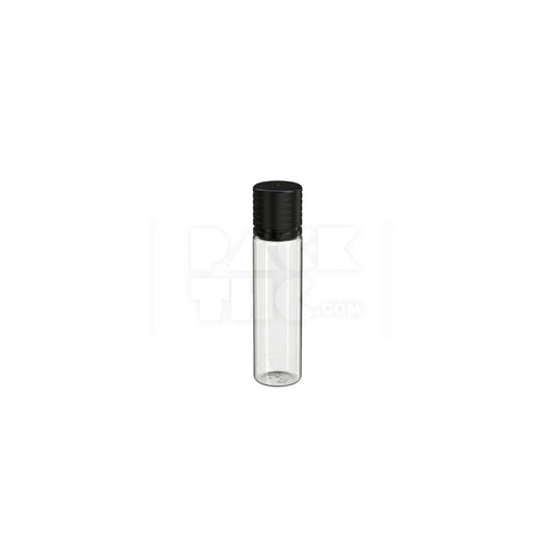 20ml spiral cr bottle clear natural black cap 1000 count