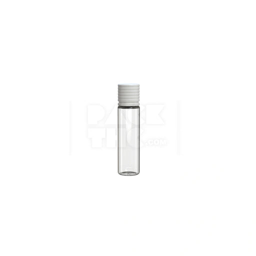 20ml spiral cr bottle clear natural white cap 1000 count