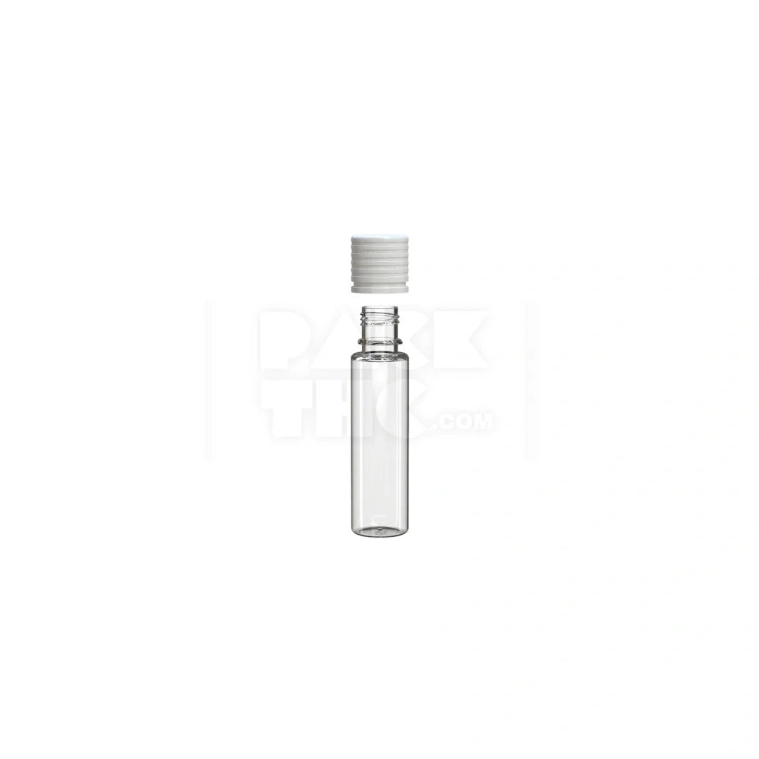 20ml spiral cr bottle clear natural white cap 1000 count