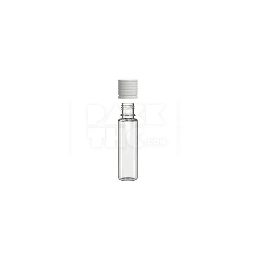 20ml spiral cr bottle clear natural white cap 1000 count