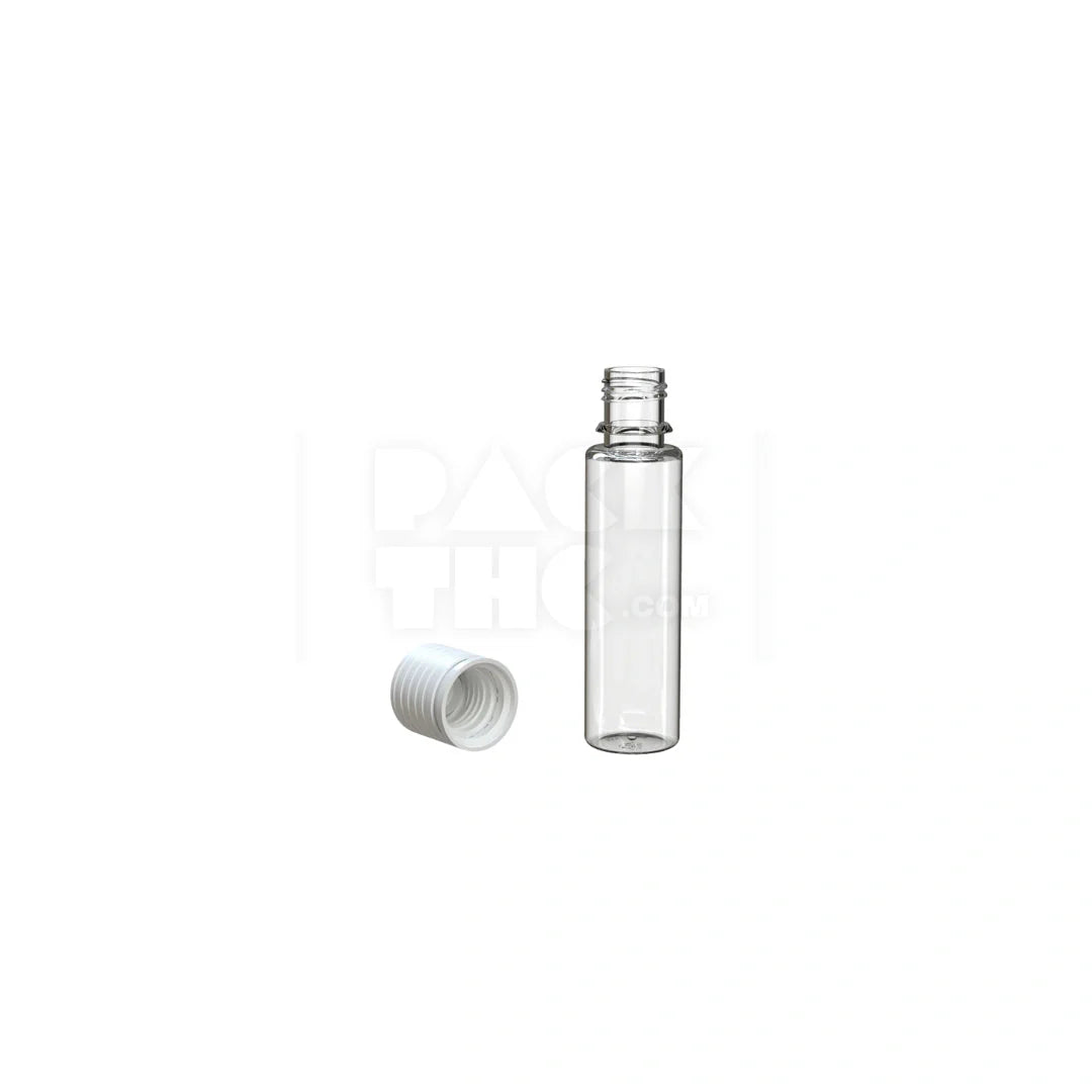 20ml spiral cr bottle clear natural white cap 1000 count