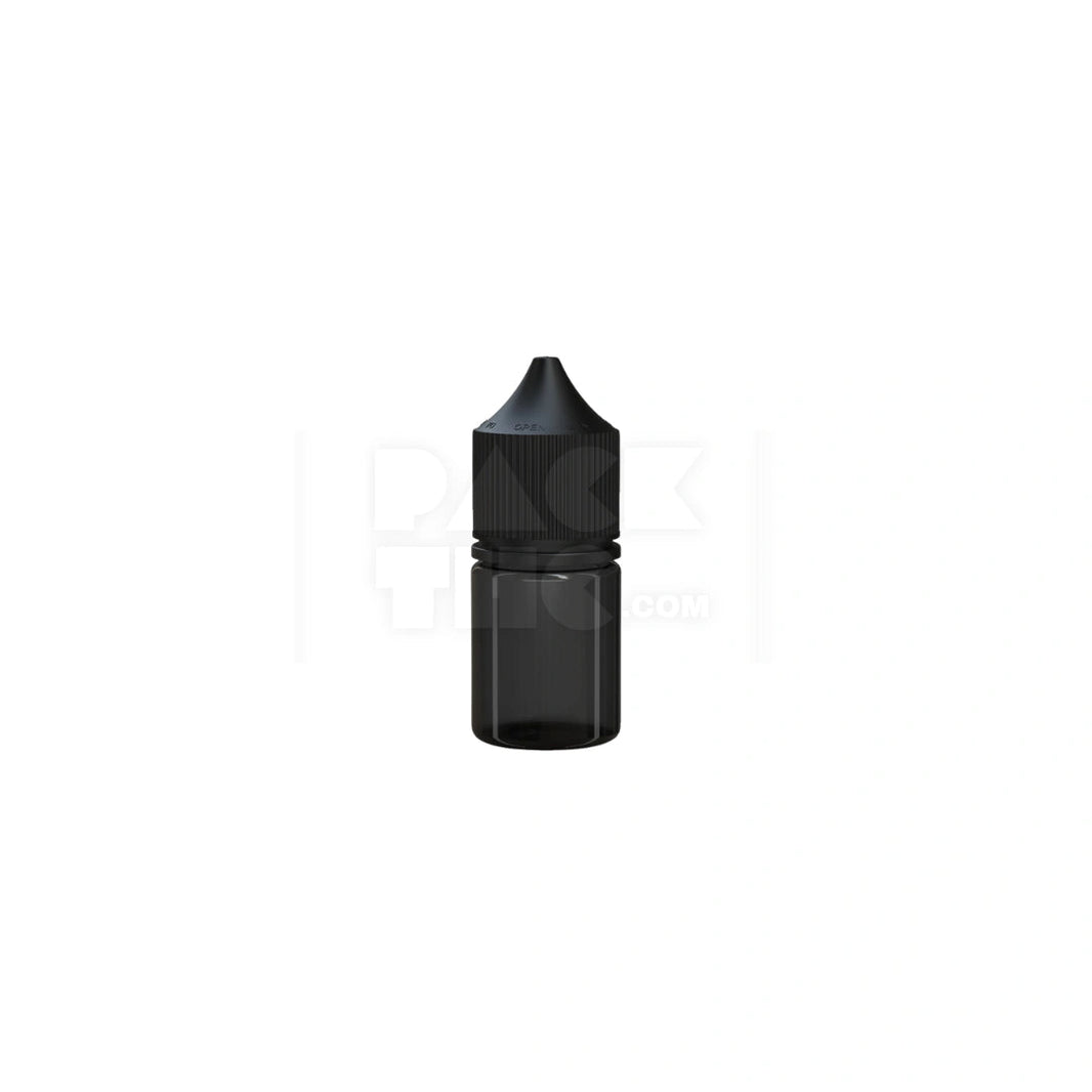 20ml stubby pet unicorn bottle cr translucent black 1000 count