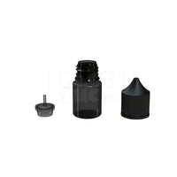 20ml stubby pet unicorn bottle cr translucent black 1000 count