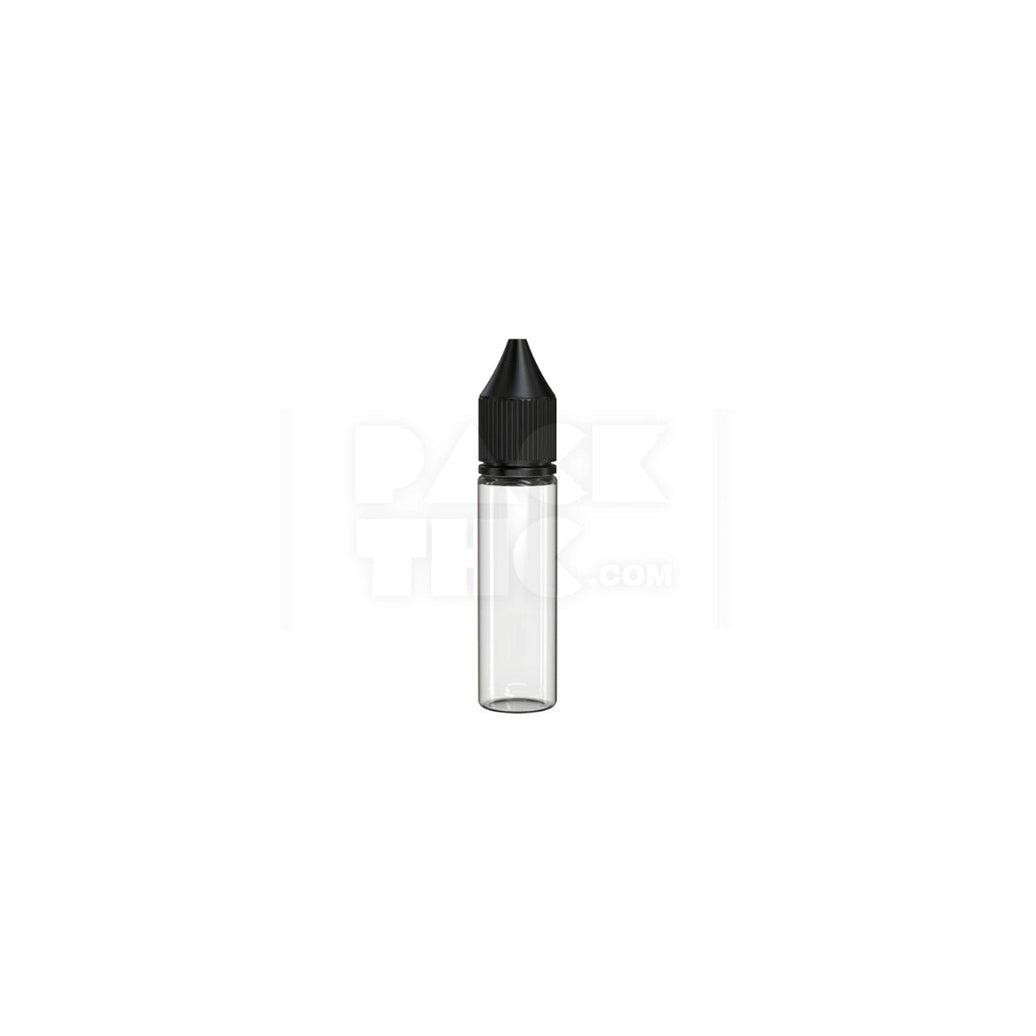 20ml v3 pet unicorn bottle cr clear natural black cap 1000 count