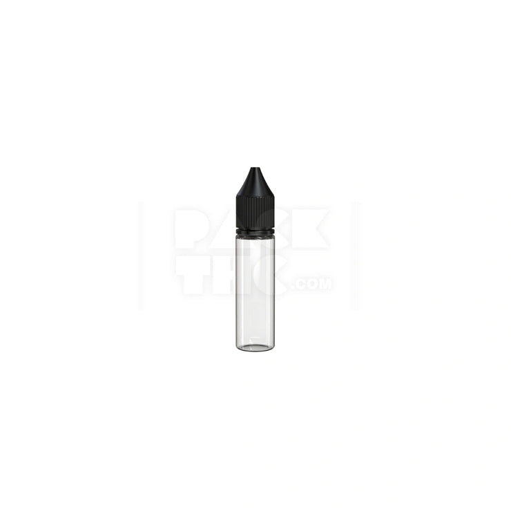 20ml v3 pet unicorn bottle cr clear natural black cap 1000 count