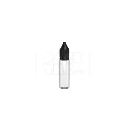 20ml v3 pet unicorn bottle cr clear natural black cap 1000 count