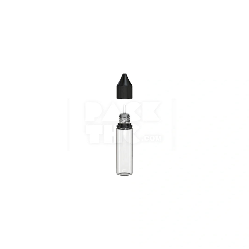 20ml v3 pet unicorn bottle cr clear natural black cap 1000 count