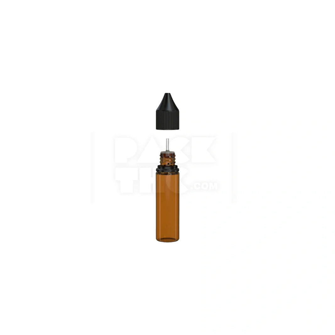 image 20ml v3 pet unicorn bottle cr translucent amber black cap 1000 count
