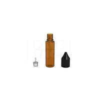 20ml v3 pet unicorn bottle cr translucent amber black cap 1000 count