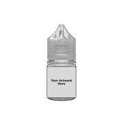 20ml stubby unicorn bottle clear clear cap