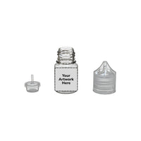 20ml stubby unicorn bottle clear clear cap