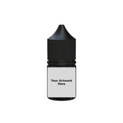 20ml stubby unicorn bottle translucent black