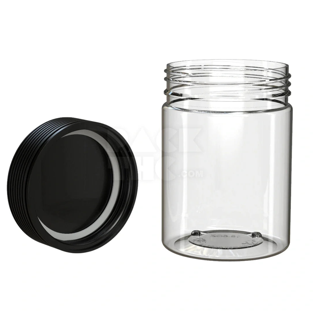 21.5oz 625cc spiral cr xl container clear natural black cap 40 count