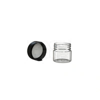 2oz 60cc aviator cr container clear natural black cap 500 count