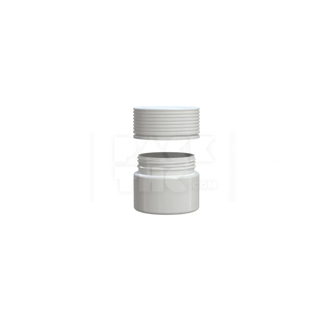 2oz 60cc spiral cr container opaque white 400 count