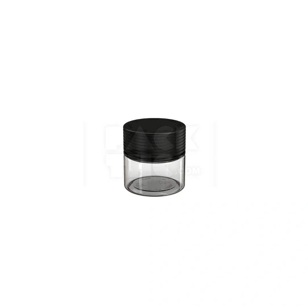 2oz spiral cr container clear natural black 400 count