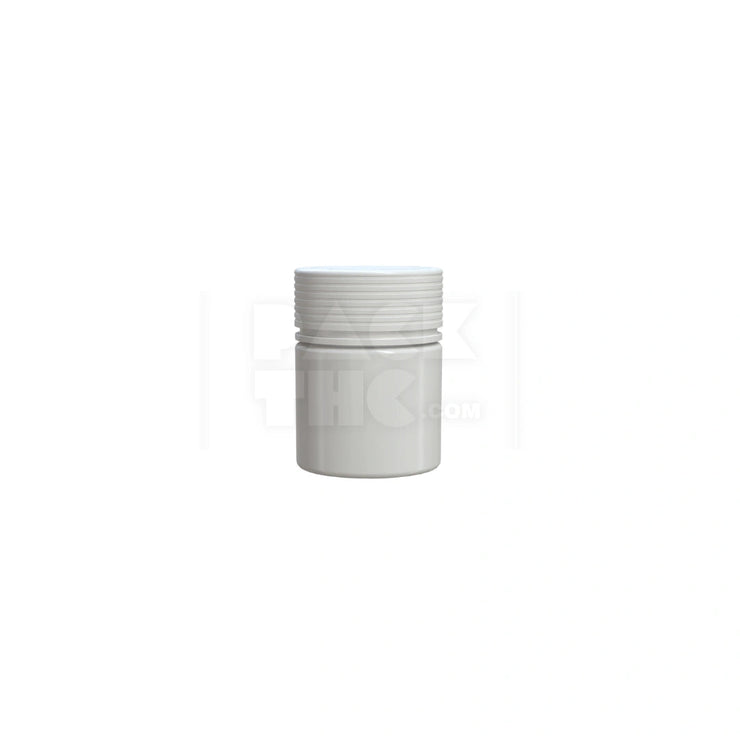 2oz closure cr white opaque count 60cc spiral thick wall