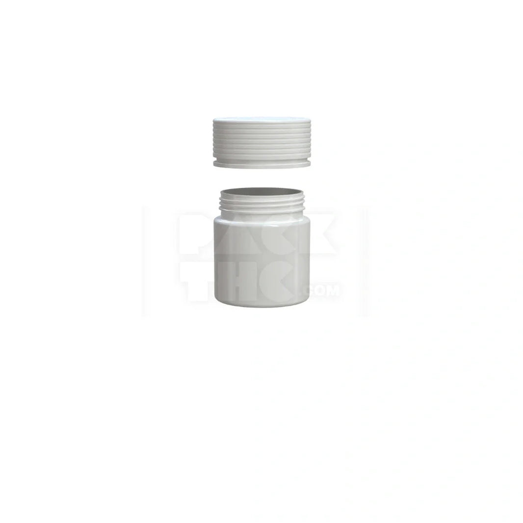 image 2oz closure cr white opaque count 60cc spiral thick wall