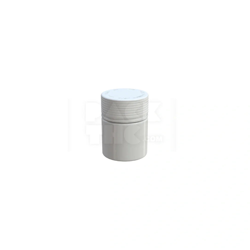 2oz closure cr white opaque count 60cc spiral thick wall