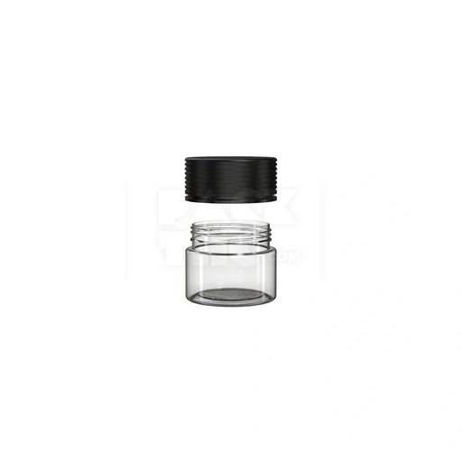 2oz spiral cr container clear natural black 400 count