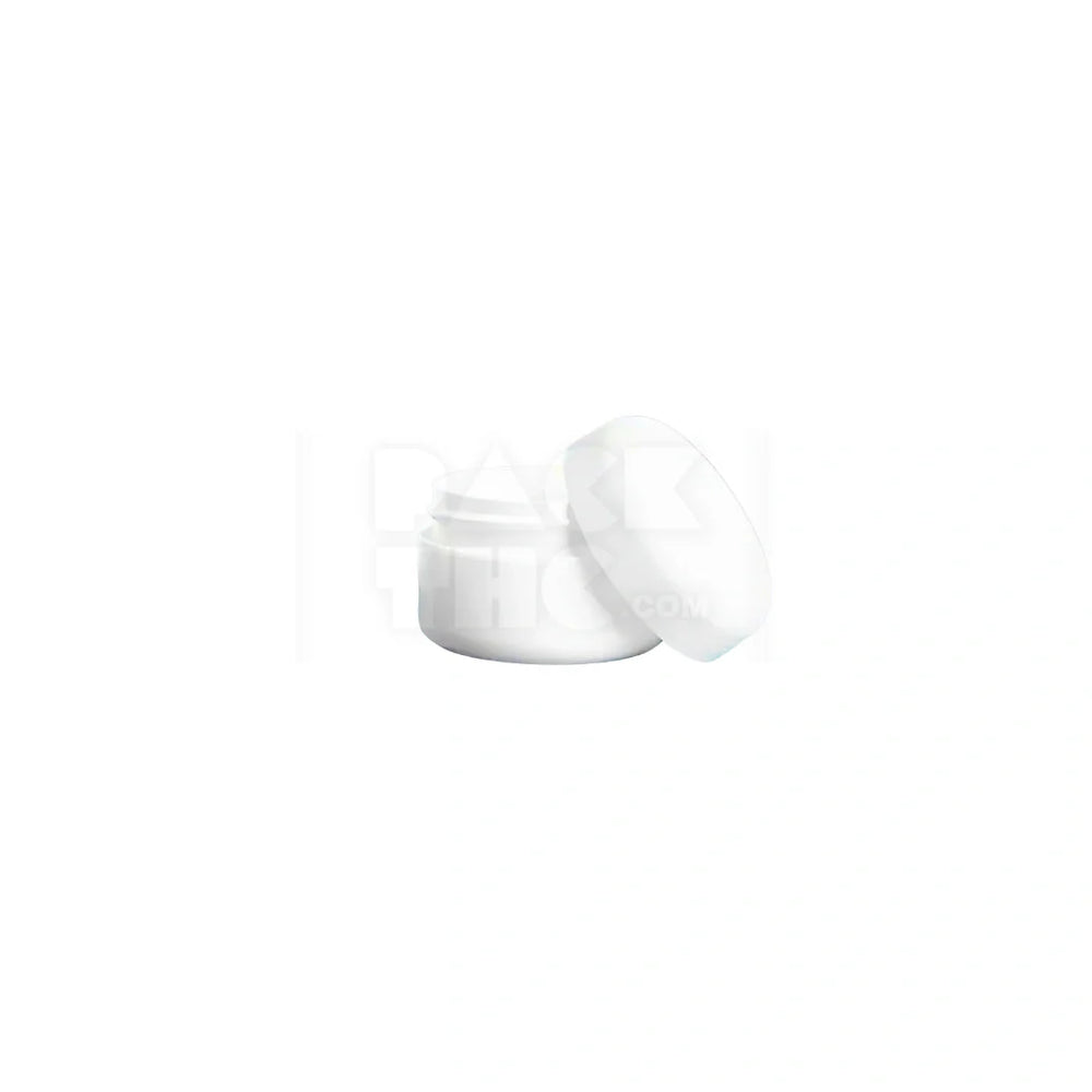 2oz dome jars white with white cap