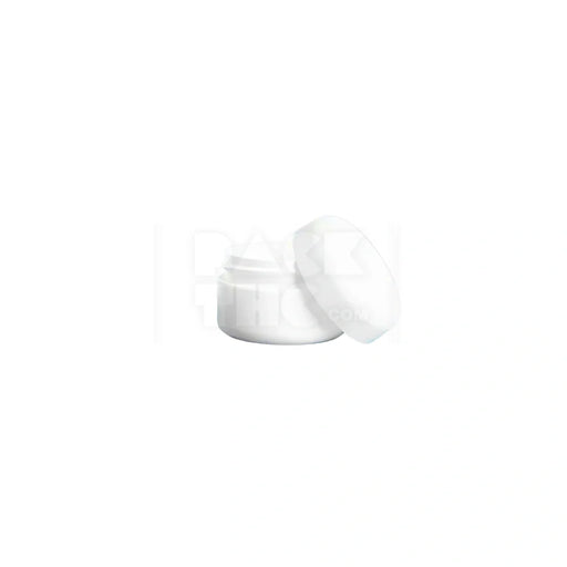 2oz dome jars white with white cap