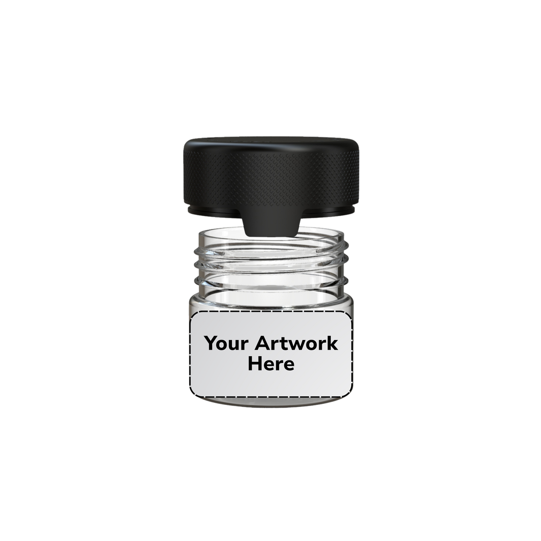 image 2oz aviator cr jar clear black cap