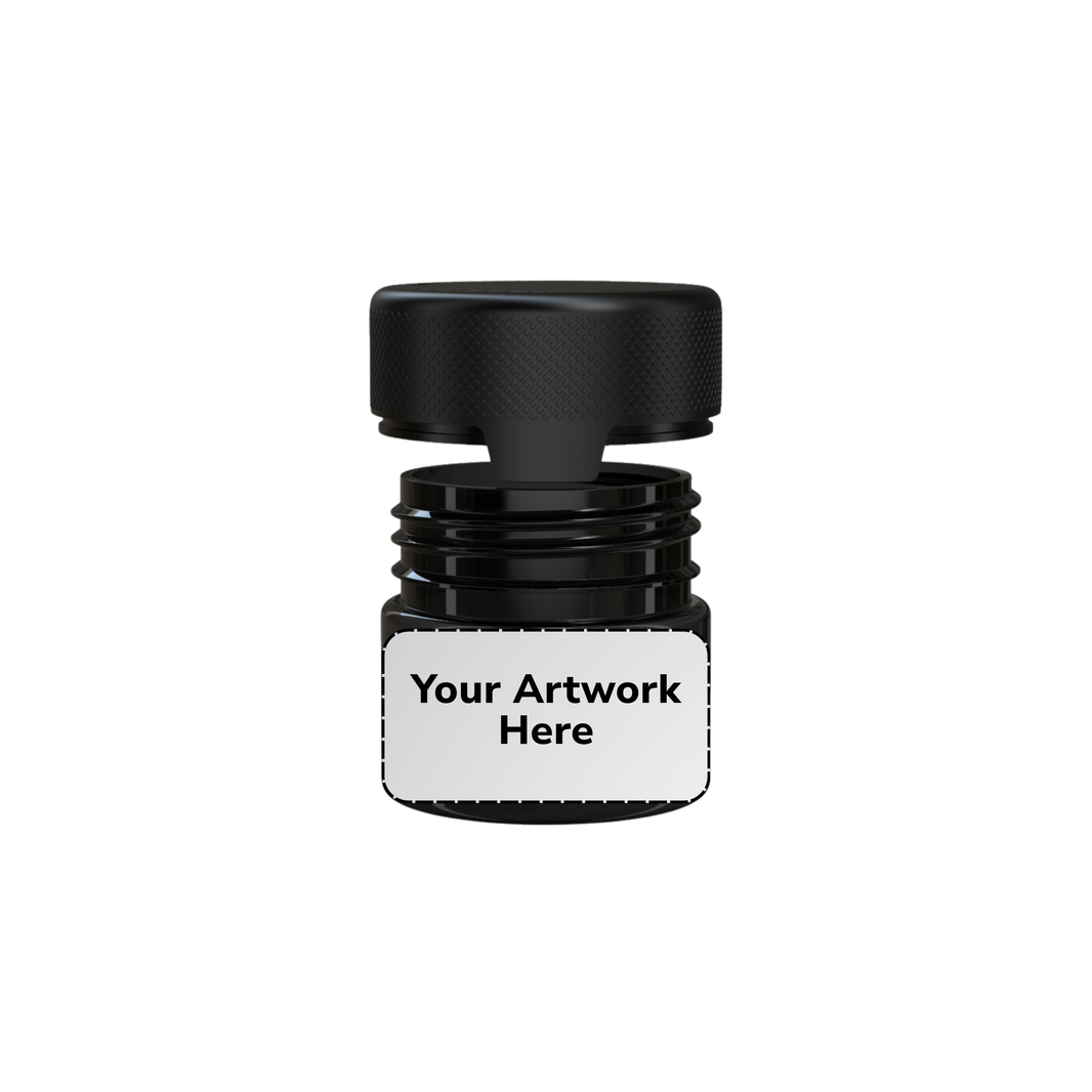image 2oz aviator cr jar translucent black