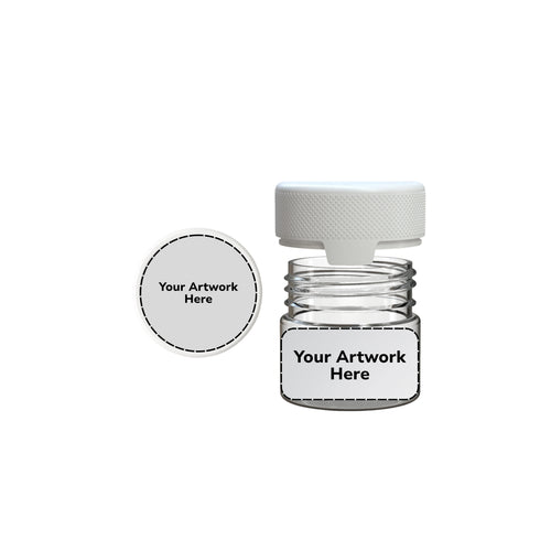 2oz aviator cr jar clear white cap