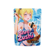 3.5 Grams Blue Zushi Mylar Bags (100 Count)