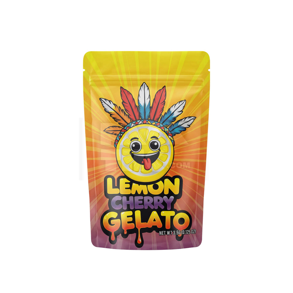 3.5 Grams Lemon Cherry Gelato Good Vibes Mylar Bags