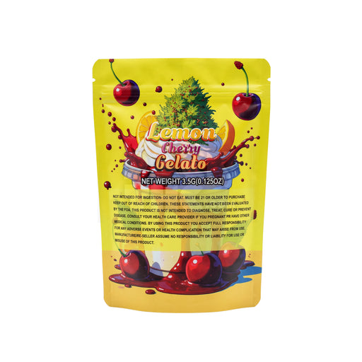 3.5 Grams Lemon Cherry Gelato Sweet Harvest Mylar Bags