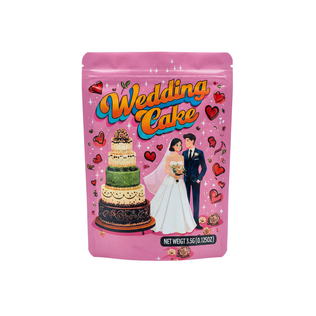 3.5 Grams Wedding Cake Mylar Bags