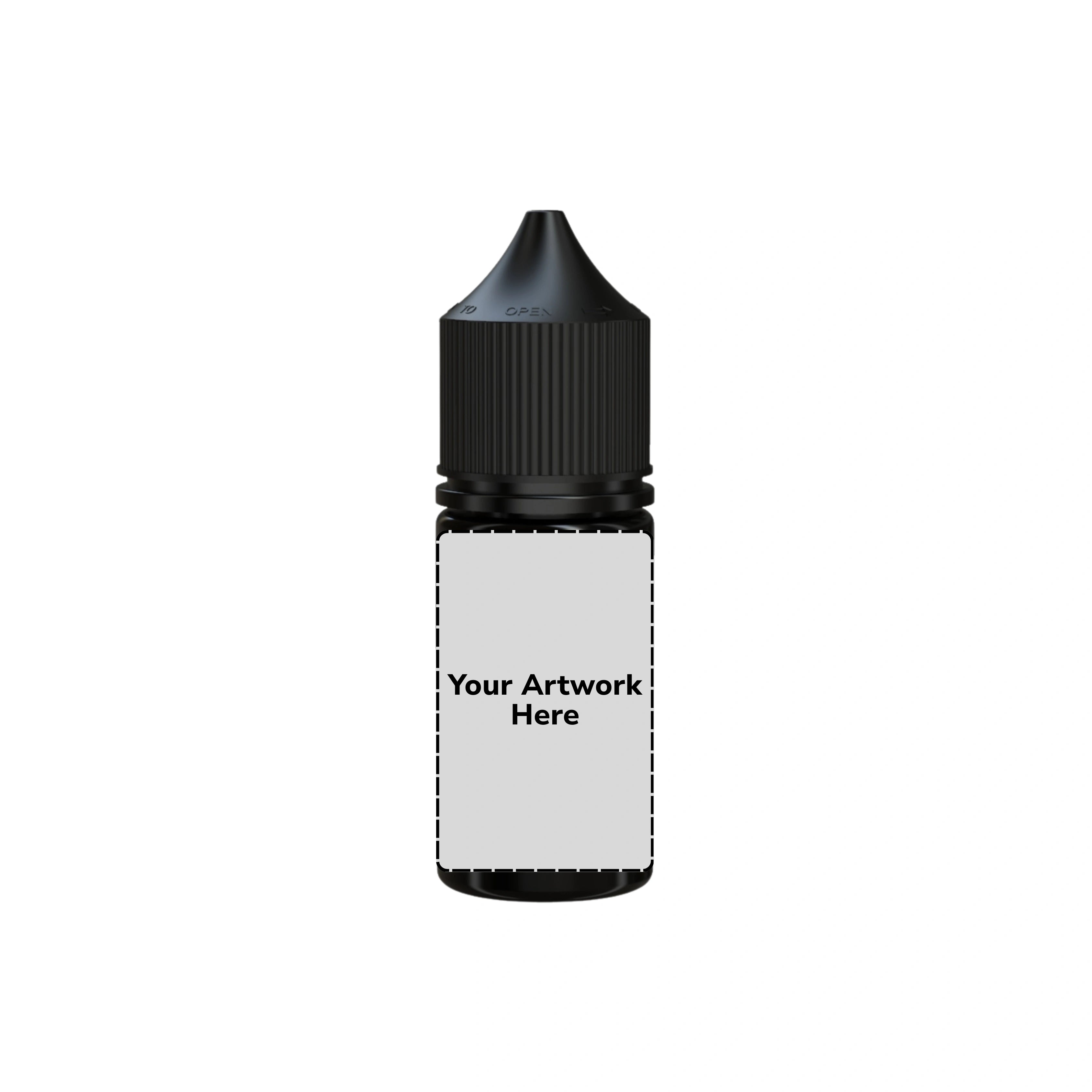 30ml ldpe unicorn bottle translucent black