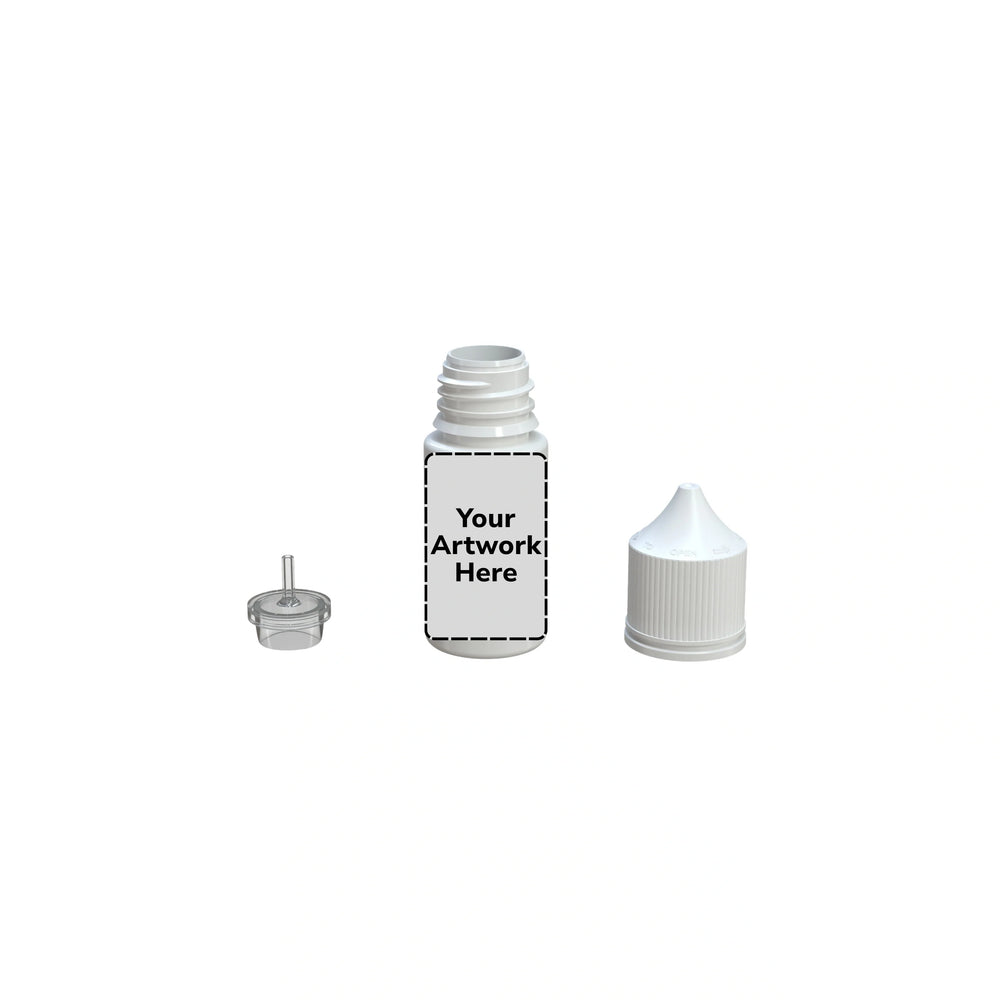 30ml stubby unicorn bottle opaque white