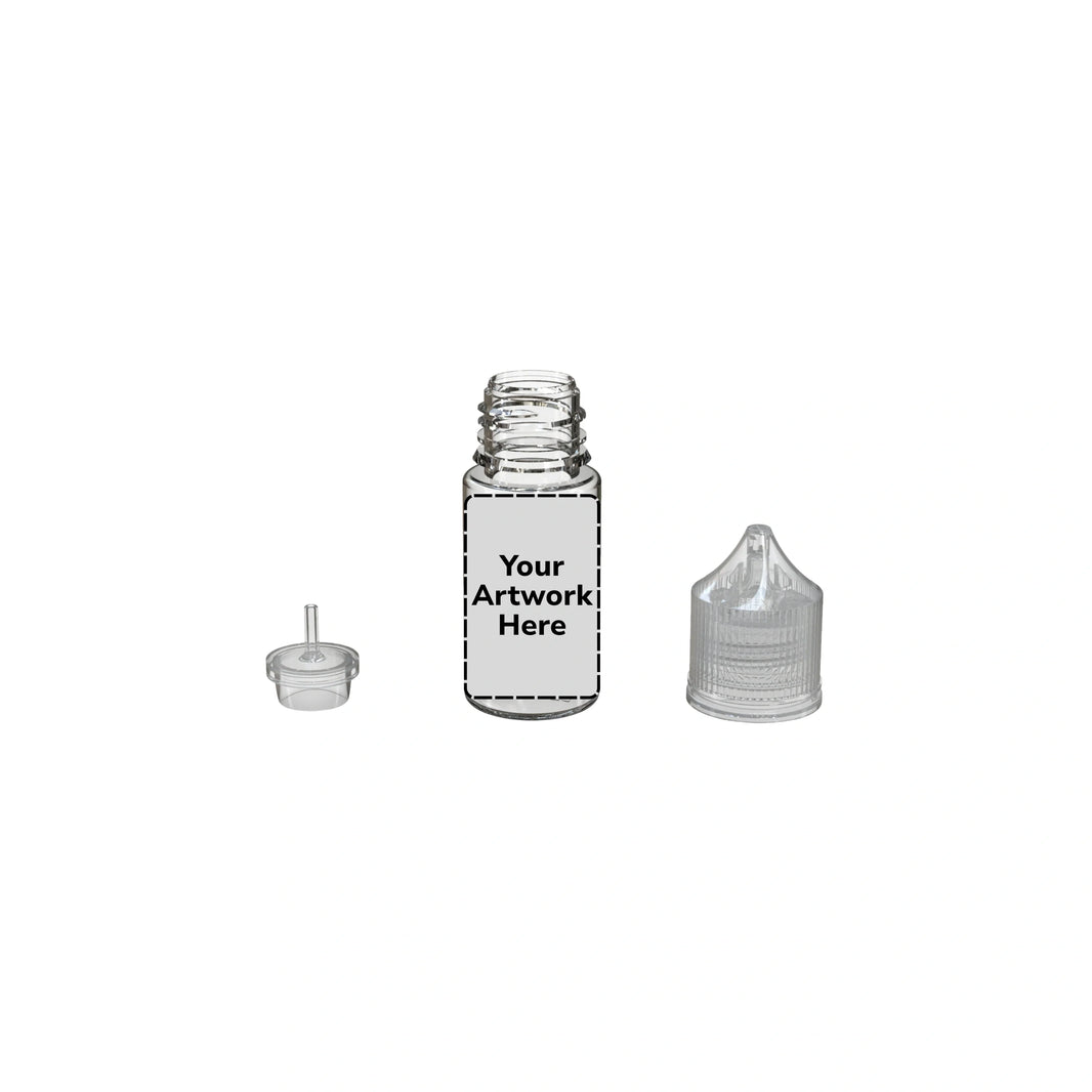 image 30ml stubby unicorn bottle clear clear cap