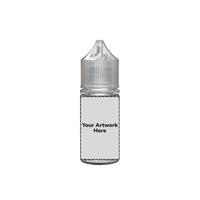 30ml stubby unicorn bottle clear clear cap