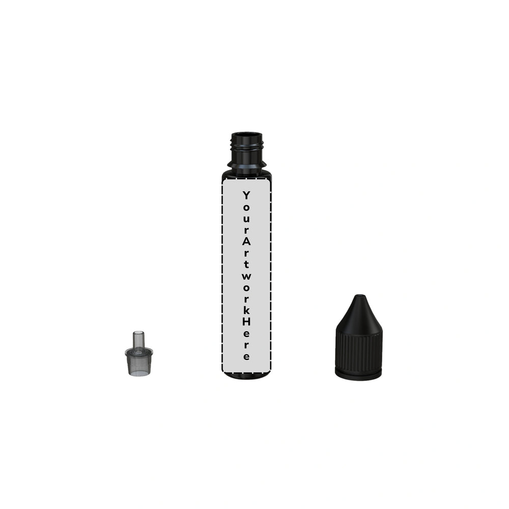 30ml unicorn bottle opaque black