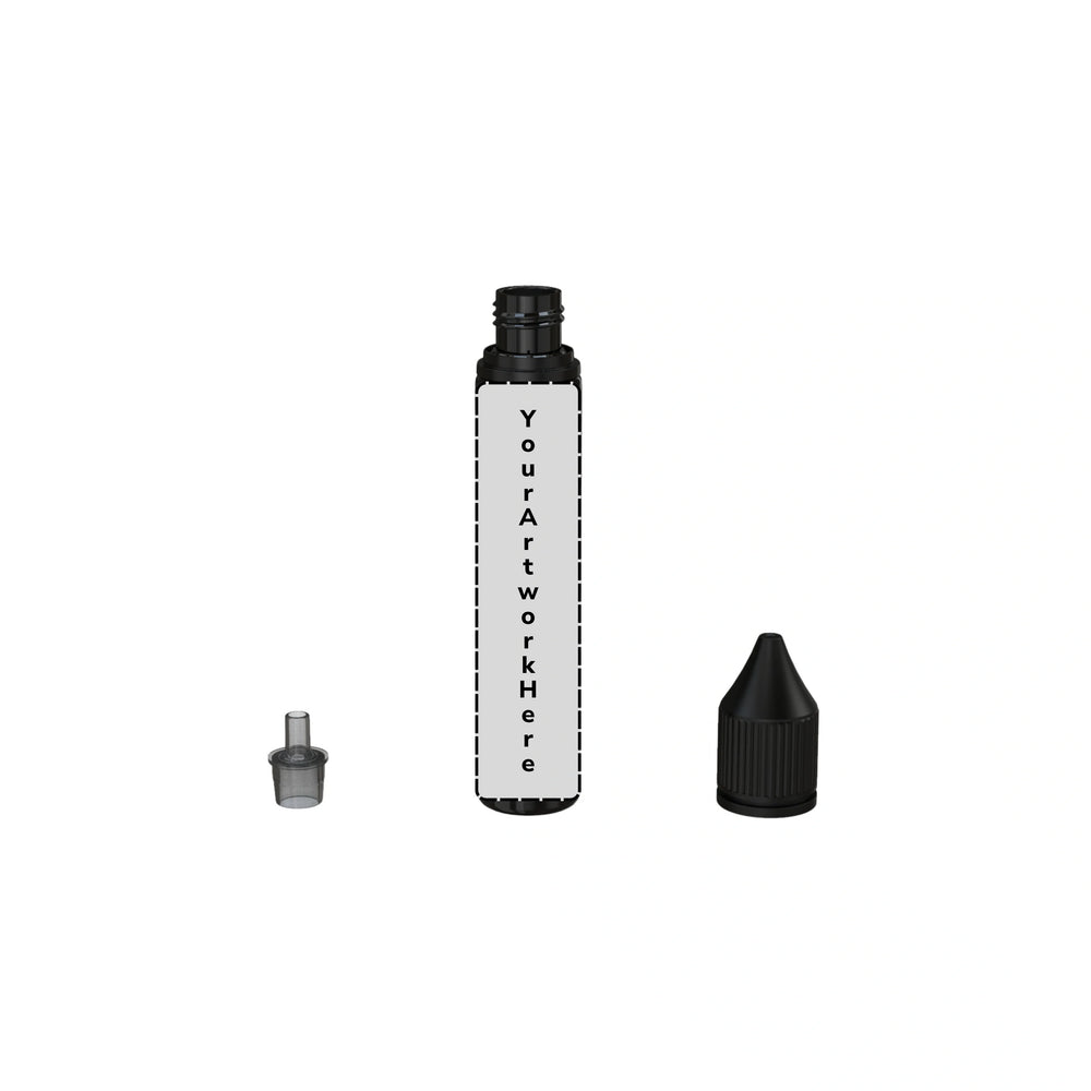 30ml unicorn bottle translucent black