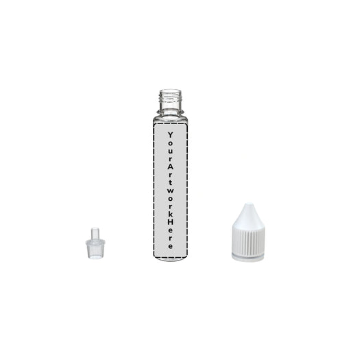 30ml unicorn bottle clear white cap