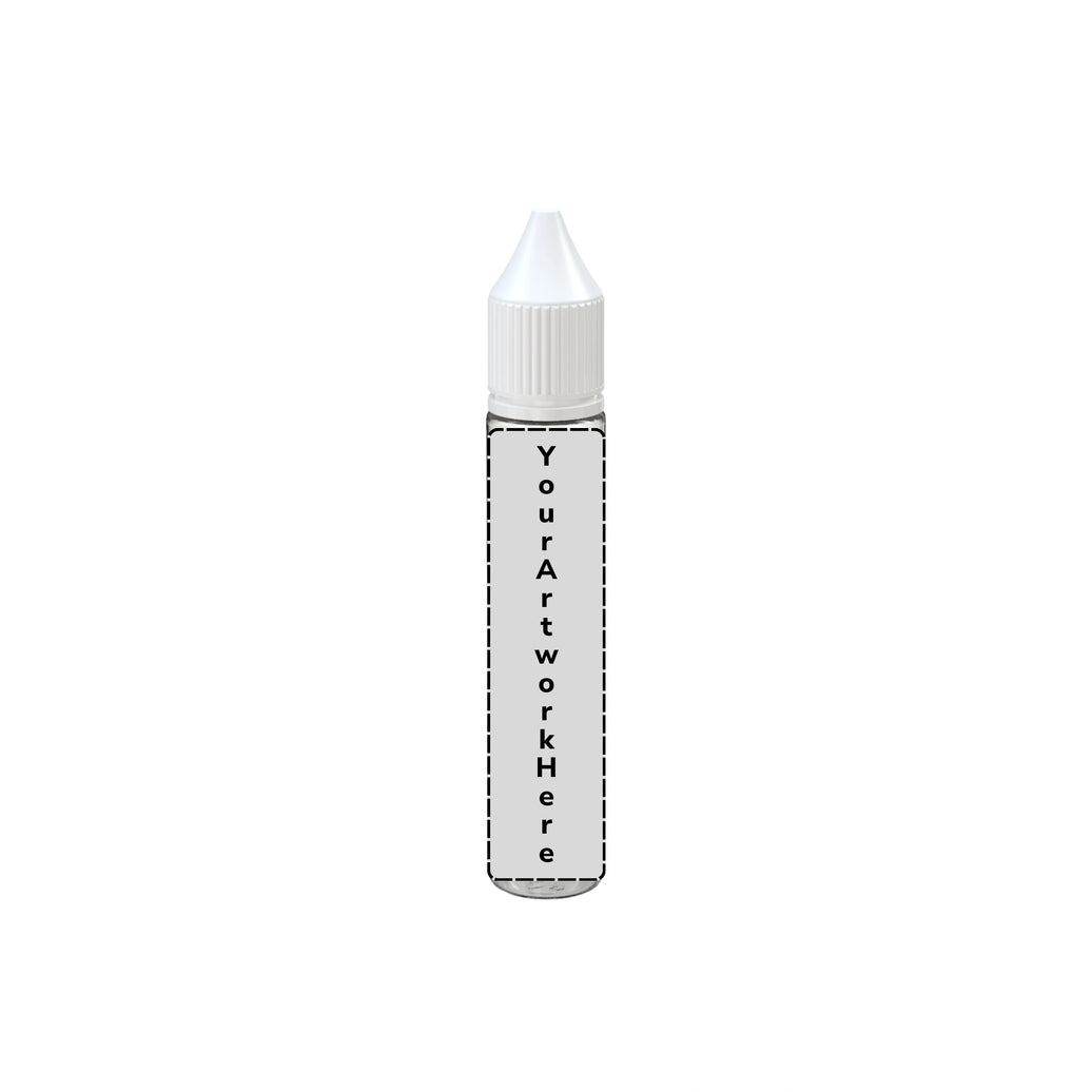 30ml unicorn bottle clear white cap