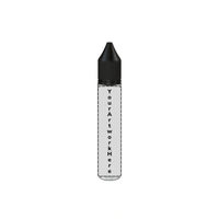 30ml unicorn bottle clear black cap
