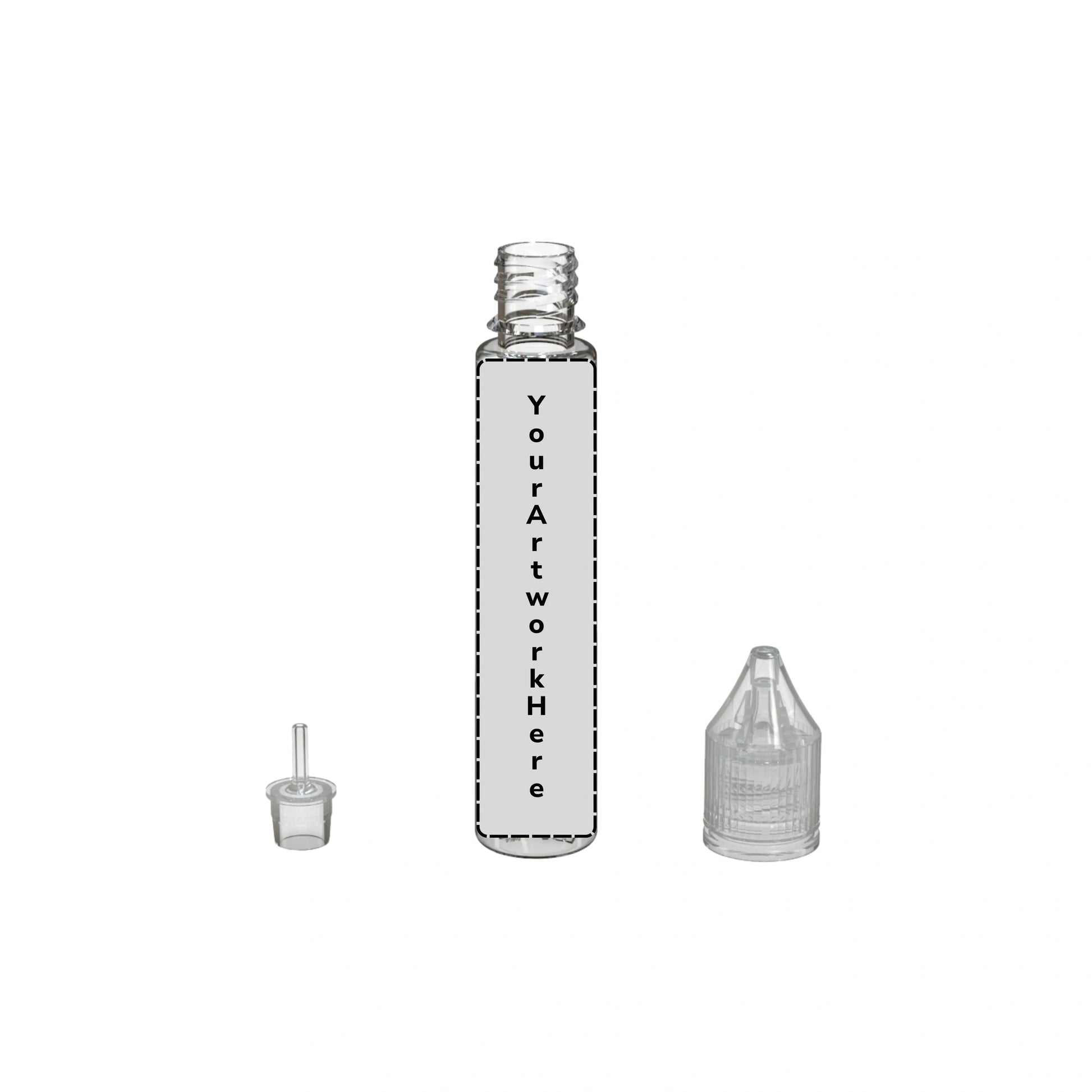 30ml v3 unicorn bottle clear clear cap