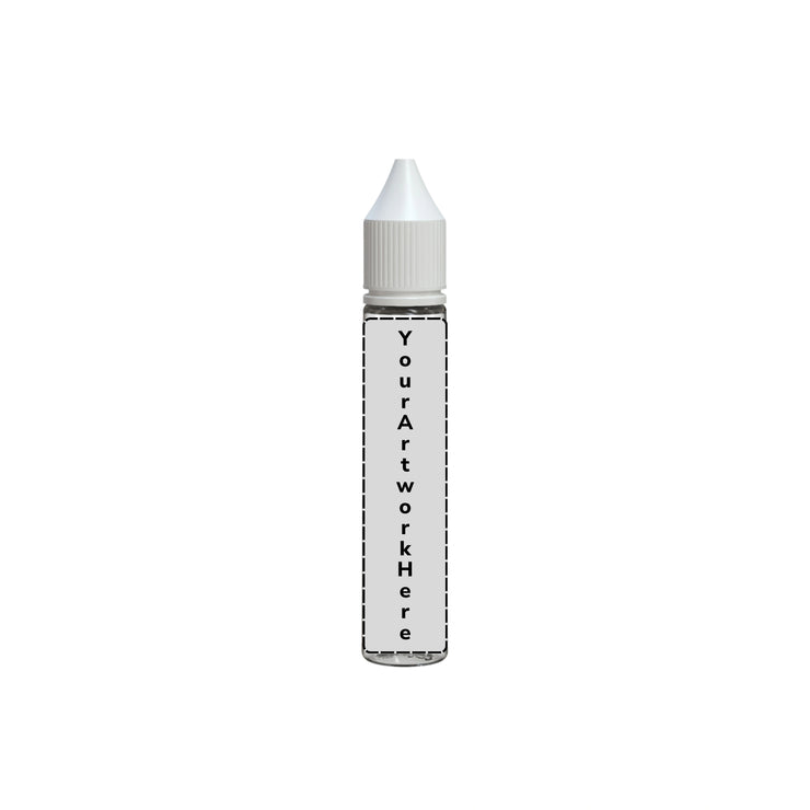 30ml v3 unicorn bottle clear white cap