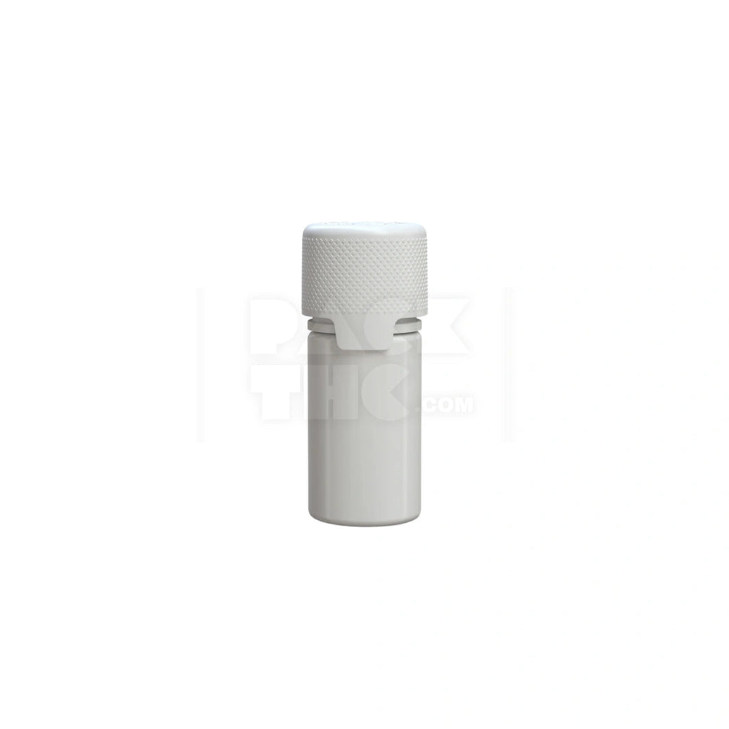 30ml stubby aviator cr bottle with friction fit closure tamper evident break off band opaque white bottle with opaque white closure 1000 count