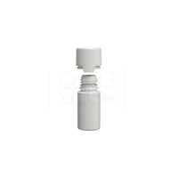30ml stubby aviator cr bottle with friction fit closure tamper evident break off band opaque white bottle with opaque white closure 1000 count