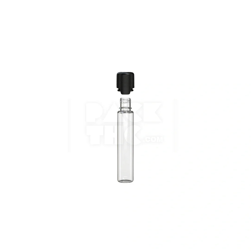 30ml aviator cr bottle with friction fit closure tamper evident break off band clear natural bottle with opaque black closure 1000 count