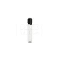30ml aviator cr bottle with friction fit closure tamper evident break off band clear natural bottle with opaque black closure 1000 count