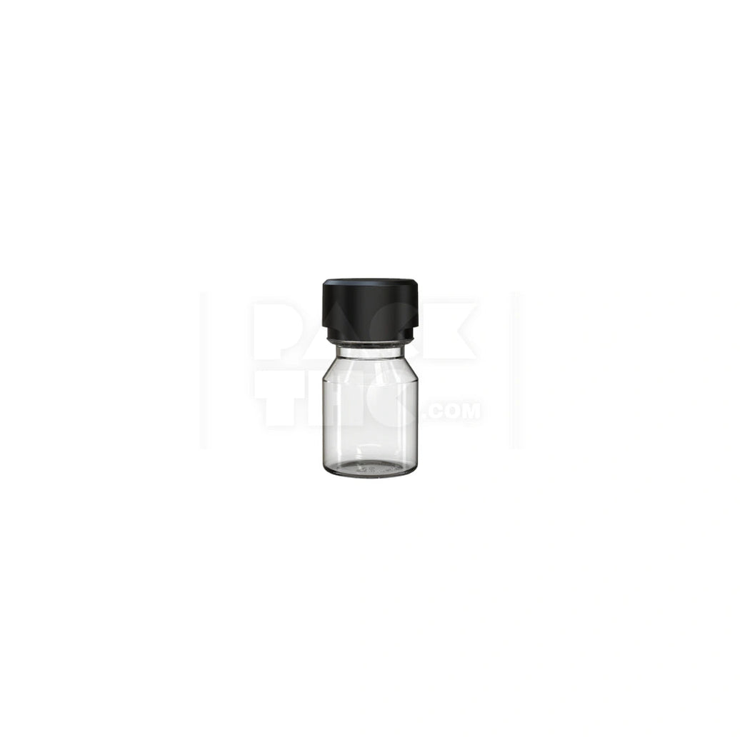 30ml stubby aviator cr shot bottle clear natural black cap 800 count